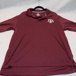 Colosseum  Men's Maroon Texas A&M Polo Size XL 802